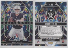 2024 Panini Prizm Prizmatic Green Wave Prizm Brock Bowers #20 Rookie RC