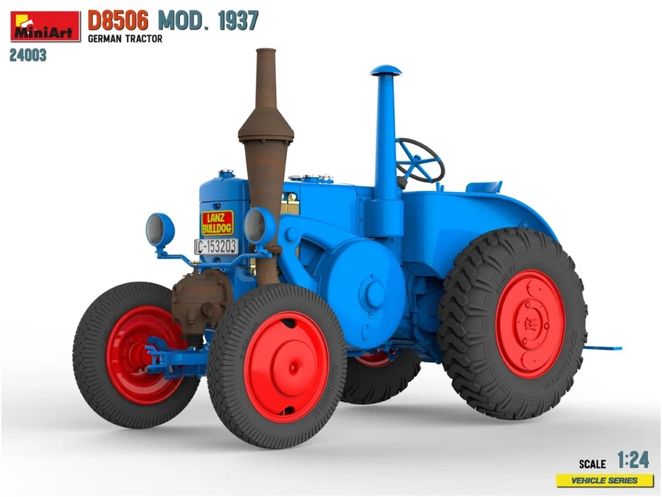 Trattore tedesco Miniart 1/24 D8506 1937 modello in plastica MA24003 - Immagine 3 di 4