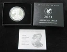 2021-W American Silver Eagle * Proof * With Box and COA *