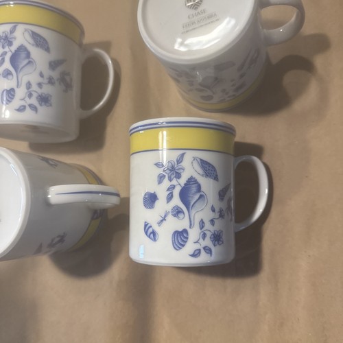 Lynn Chase Costa Azzurra Tasse 1988 Muscheln und Blumen 4 Stück sehr guter Zustand - Bild 7 von 8
