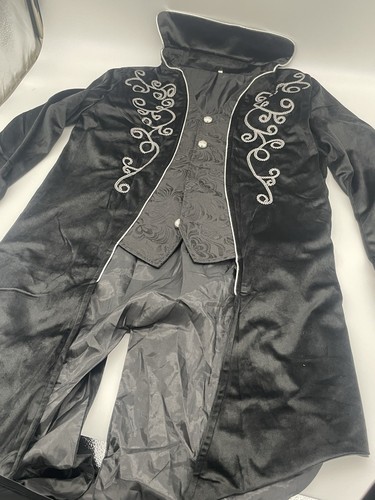 Mittelalter Vintage Steampunk Frack Gothic Revers bestickt, klein *NEU* - Bild 2 von 5