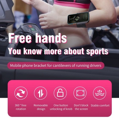 360 obrotowy zewnętrzny sportowy uchwyt na telefon komórkowy bieganie - Zdjęcie 5 z 14