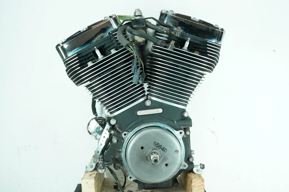 2001 Harley Touring Electra Glide Classic OEM EFI Twin Cam 88 Engine Motor 9K - Image 2 of 4