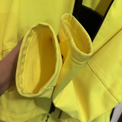 Chaqueta de ciclismo Pearl Izumi amarillo neón negra ligera con cremallera para mujer talla L - Imagen 15 de 15