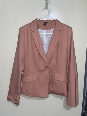 Windsor Flamingo Colored Comfy Blazer Size L