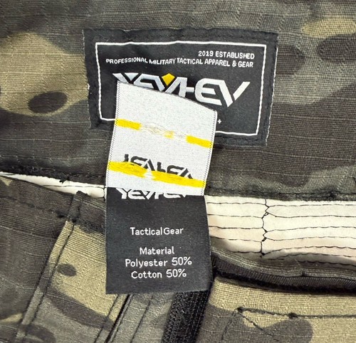 YEVHEV G3 Combat Tactical Pants Camouflage Uomo Medium Verde/Nero Woodland Camo - Foto 9 di 9