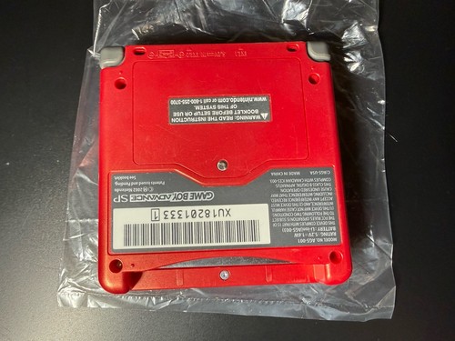 Nintendo GameBoy Advance GBA SP Red Handheld Game System Complete Excellent - Picture 7 of 19