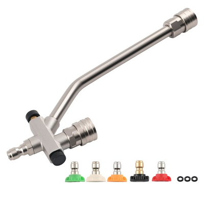 #ad Pressure Washer Foam Lance Dual Use w 5 Nozzles 4000 PSI 1 4quot; Stainless Steel $24.92