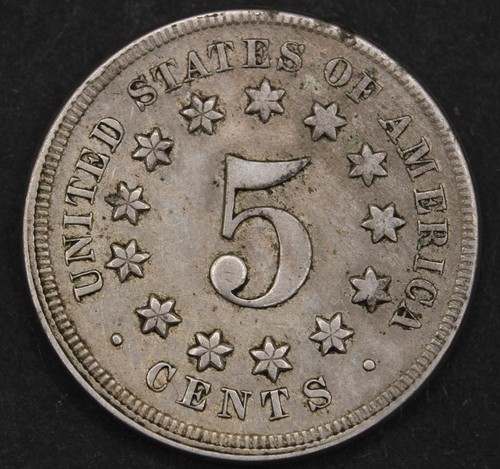 1867 5C No Rays Shield Nickel-DDO/RPD-FS-1102-SMH545 - Picture 4 of 5
