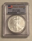 2006 Silver Eagle Dollar $1 - First Strike - PCGS MS 69