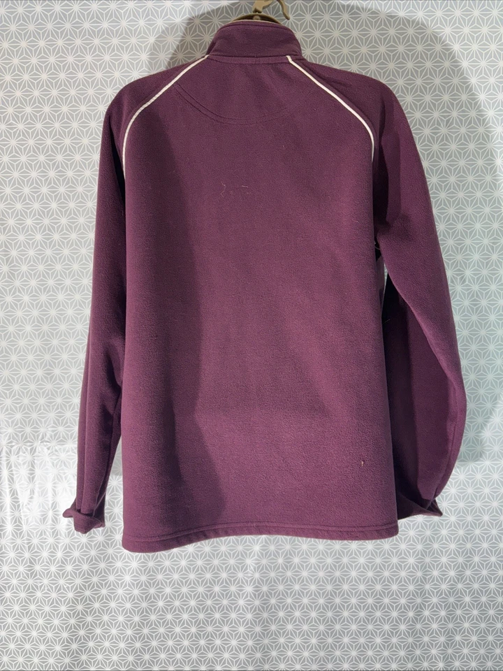 Womens Maine New England Uk 16 Red Wine Fleece Full Zip Long Sleeve Sweater Top - Image 4 of 4