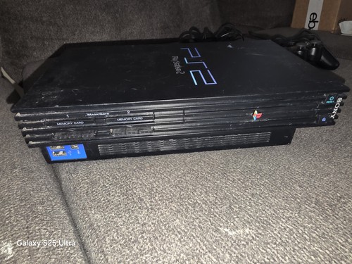 Sony PlayStation 2 PS2 Fat Konsole Schwarz (SCPH-30001) mit Kabeln & Controller - Bild 4 von 7