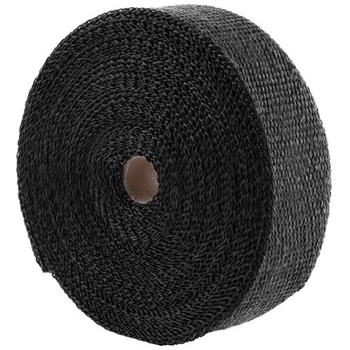 2000℉ Black Car Exhaust Pipe Heat Insulation Wrap 50mm X 15m With 10 VAJO - Foto 9 di 11
