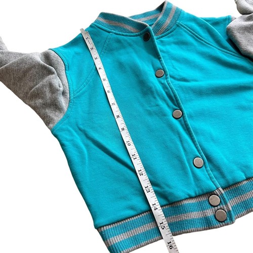 ASOS Petite Y2K Women’s Crop Bomber Button Up Jacket Size US 4P - Picture 7 of 8