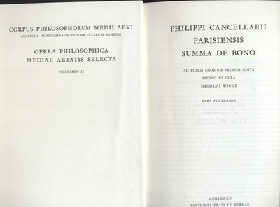 Summa de bono - Pars Posterior Cancellari Parisiensis, Niklaus und Niklolai Wick