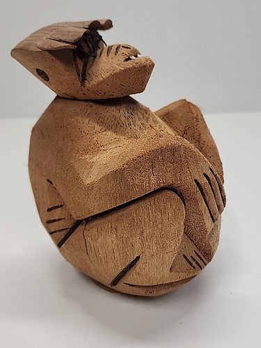 Vintage Coconut Monkey W-Glasses Original 1960-70s MCM Island Bar Tiki - Picture 9 of 12