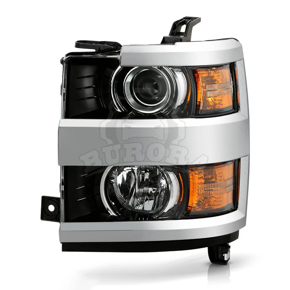 Faro proyector conductor para Chevy Silverado 2500HD 3500HD 2015-2019 Foto 3 de 4