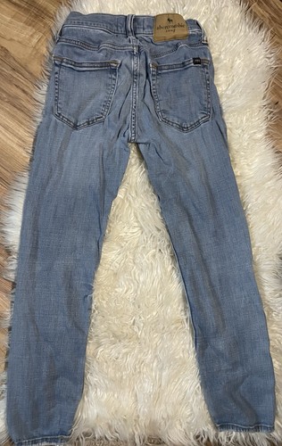 Abercrombie Kids Jeans Size 8/10 Slim Boys Skater Skinny Pants - Picture 3 of 4