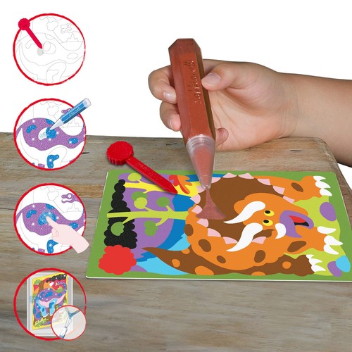 Sabbiarelli Sand-it For Fun - Album I Dinosauri: 5 Disegni da Colorare con la - Foto 6 di 7