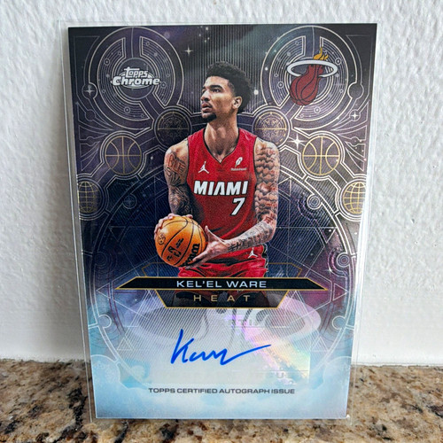 Topps Chrome 2025-26 Kel'el Ware CH-KW Chromographs Auto Miami Heat Insert