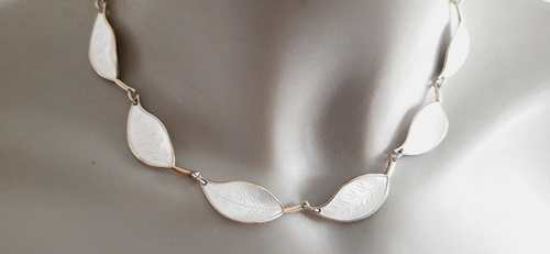 DAVID ANDERSEN ° COLLIER DESIGN ARGENTO ° 925 / ooo ° NORVEGIA ° Guilloché ° Bltt - Foto 11 di 11