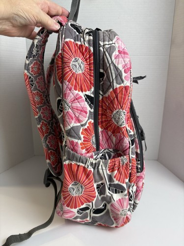 Vera Bradley Campus Backpack Retired Cheery Blossoms Quilted Floral Colorful - Picture 2 of 21