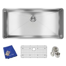 Elkay ECTRU35179TC Crosstown 36-1/2" Undermount Single Basin - Stainless Steel