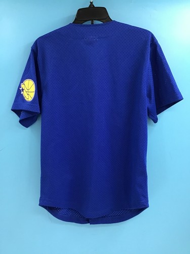 Mitchell & Ness Golden State Warriors Mesh-Hemd mit Knopfleiste Größe M - Bild 2 von 8