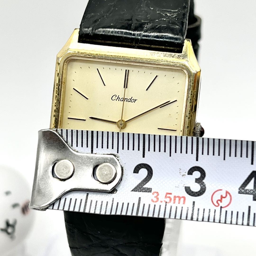 Chandor ORIENT QUARTZゴールドダイヤル 腕時計 Orient Chandor Quartz Men's Watch – Vintage Gold-Tone Analog