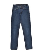LEVI'S Womens Mid Rise Skinny Jeans US 6 Medium W27 L30  Navy Blue Cotton WA07