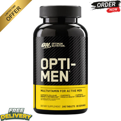 Optimum Nutrition Opti-Men Multivitamin 240 Tablets   Active Men