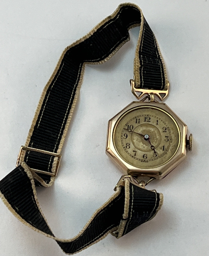 Z. Perrenoud Damen Mechanische 17 Jewels Armbanduhr GF Achteckig Läuft Gut - Bild 12 von 15