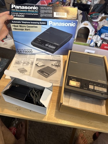 Vintage Panasonic KX-T5000 Dual Cassettes Automatic Telephone Answering System
