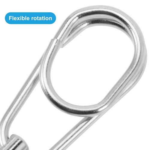 30 Pcs Angelzubehör Wirbel Für Angelköder Hochleistungs-Angelwirbel - Bild 8 von 12
