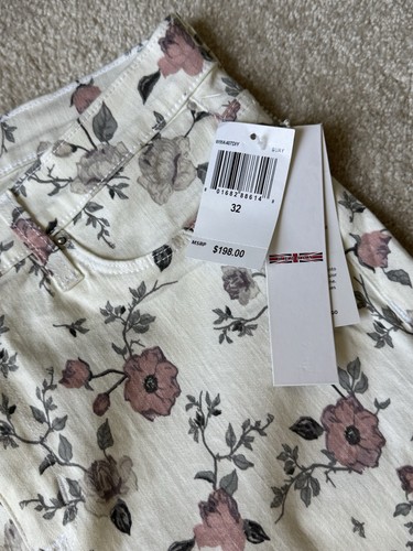 Hudson Women’s Midrise Nico Denim Skinny Jeans - Stretchy Floral - Size 32 - Picture 9 of 13