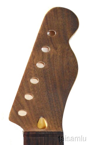 Electric Guitar Hard Maple NECK, white mop dots, rosewood, TE-38 - Bild 3 von 4