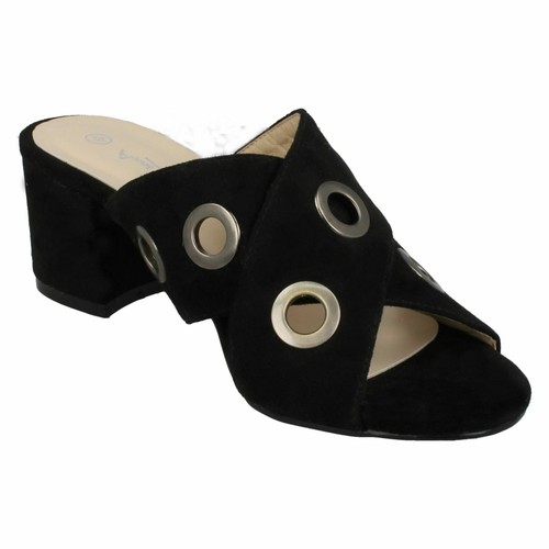 OFERTA Sandalia de tacón de mulas sin cordones Ladie F1R0729 de Anne Michelle £9.99 - Imagen 9 de 17