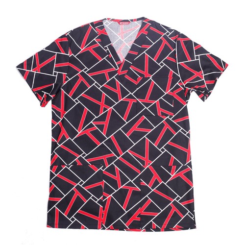 Men's Print Scrub Top - Picture 12 of 20