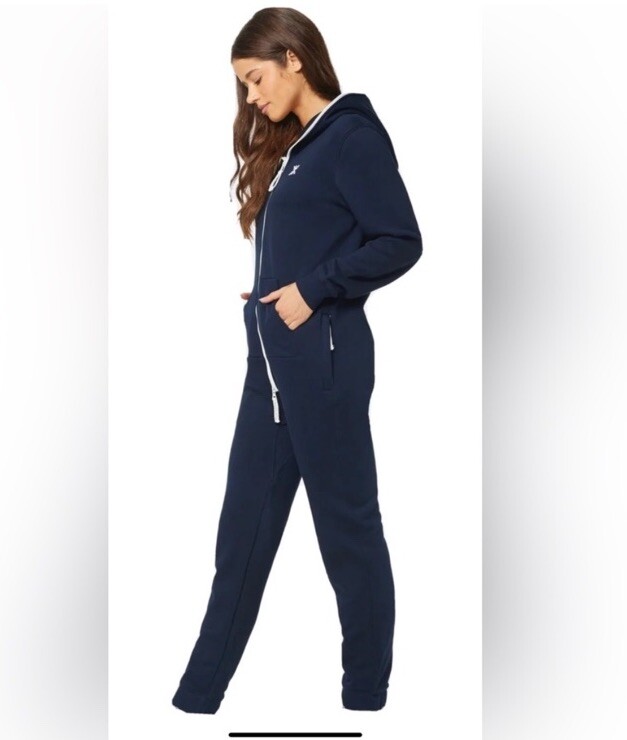 Onepiece Norwegian The Original Jumpsuit Size S Blue Hooded