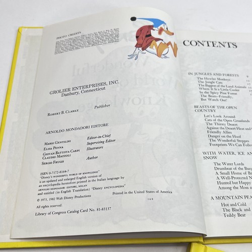 Disney's Wonderful World of Knowledge Volume 1 & 2 Animals 1982 Hardcover Book - Picture 9 of 12