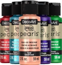DecoArt Americana PEARLS paint, Build a Set/CHOOSE COLOR, pearlescent finish!
