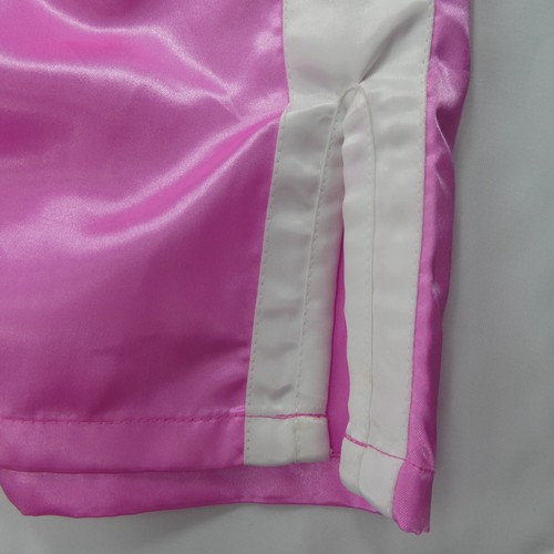 New Title Boxing Men's Pink White Size Small Satin Classic Style Trunks Shorts - Picture 3 of 7