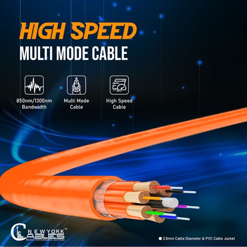 OM2 LC auf LC Glasfaser Patchkabel Multimode Duplex 50/125 orange LC LC 1M-15M - Bild 33 von 35