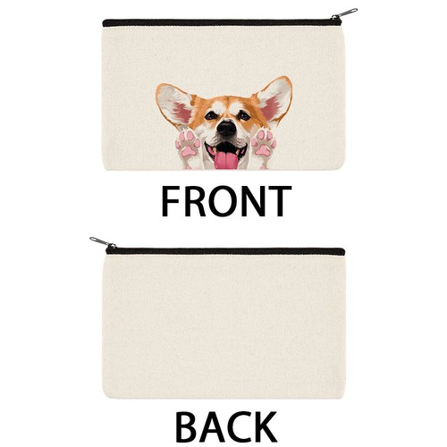 Animal Canvas Cosmetic Makeup Zipper Bag Pouch Pencil Case for Women, Girls - Picture 9 of 237