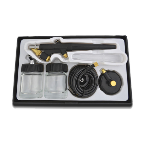 AIRBRUSH KOMPLETT SET AIRBRUSH KOMPRESSOR SET MIT AIRBRUSH PISTOLE KIT PISTOLEN - Bild 4 von 9