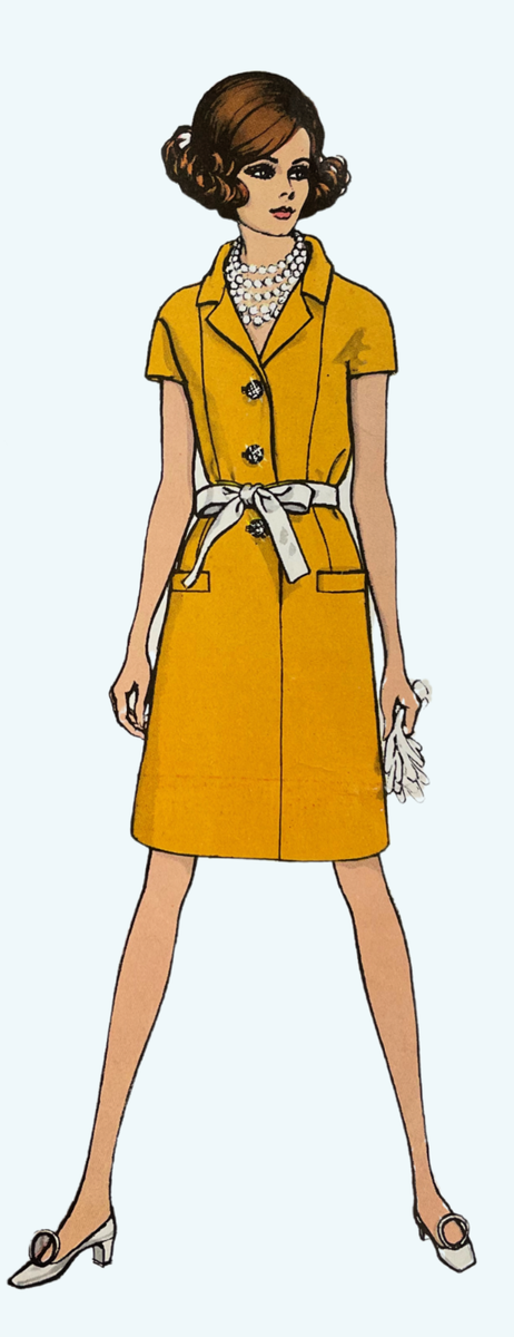 1960s Vogue Paris Original 2051 GIVENCHY Dress Sewing