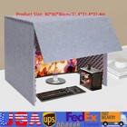 Desktop Soundproof Cover, Isolation Booth, Vocal Sound Absorbing Shield