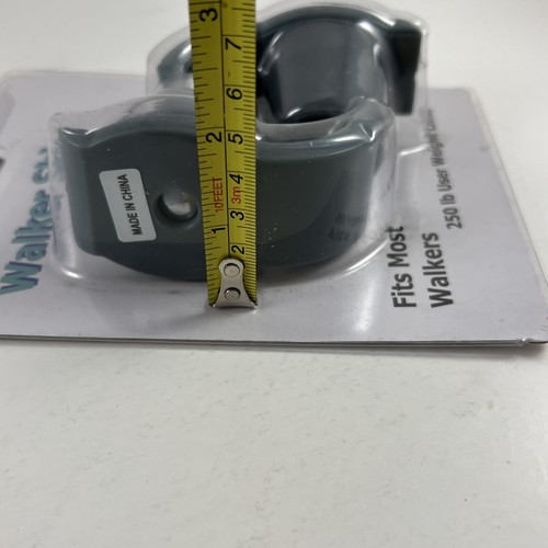 Walker Ski Glides Gray Universal Heavy Duty 1 PAIR 250 lb User Weight Limit - Picture 8 of 9