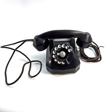Vintage Black Monophone Automatic Electric Rotary Dial Telephone