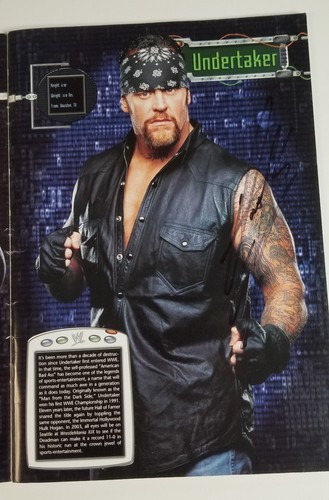 SIGNED CENA BATISTA UNDERTAKER ++++++++  WWE 2002 WWE Official Souvenir Program - Picture 4 of 12